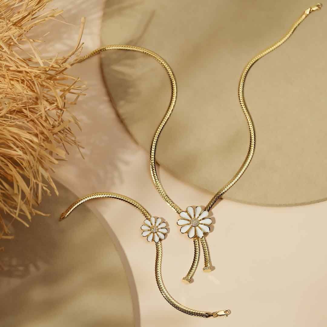 Golden-Blossom Kolye