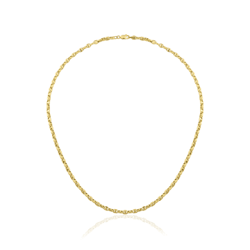 Oval Barlı Zincir Kolye