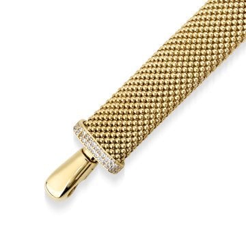 Kalın Hasır Taşlı Bileklik