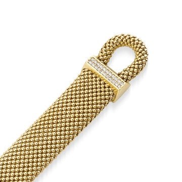 Kalın Hasır Taşlı Bileklik