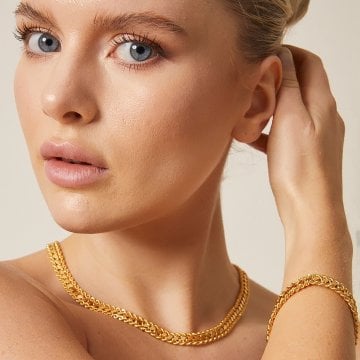 Pullu Halat Zincir Kolye