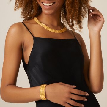 Bombeli Halat Zincir Kolye