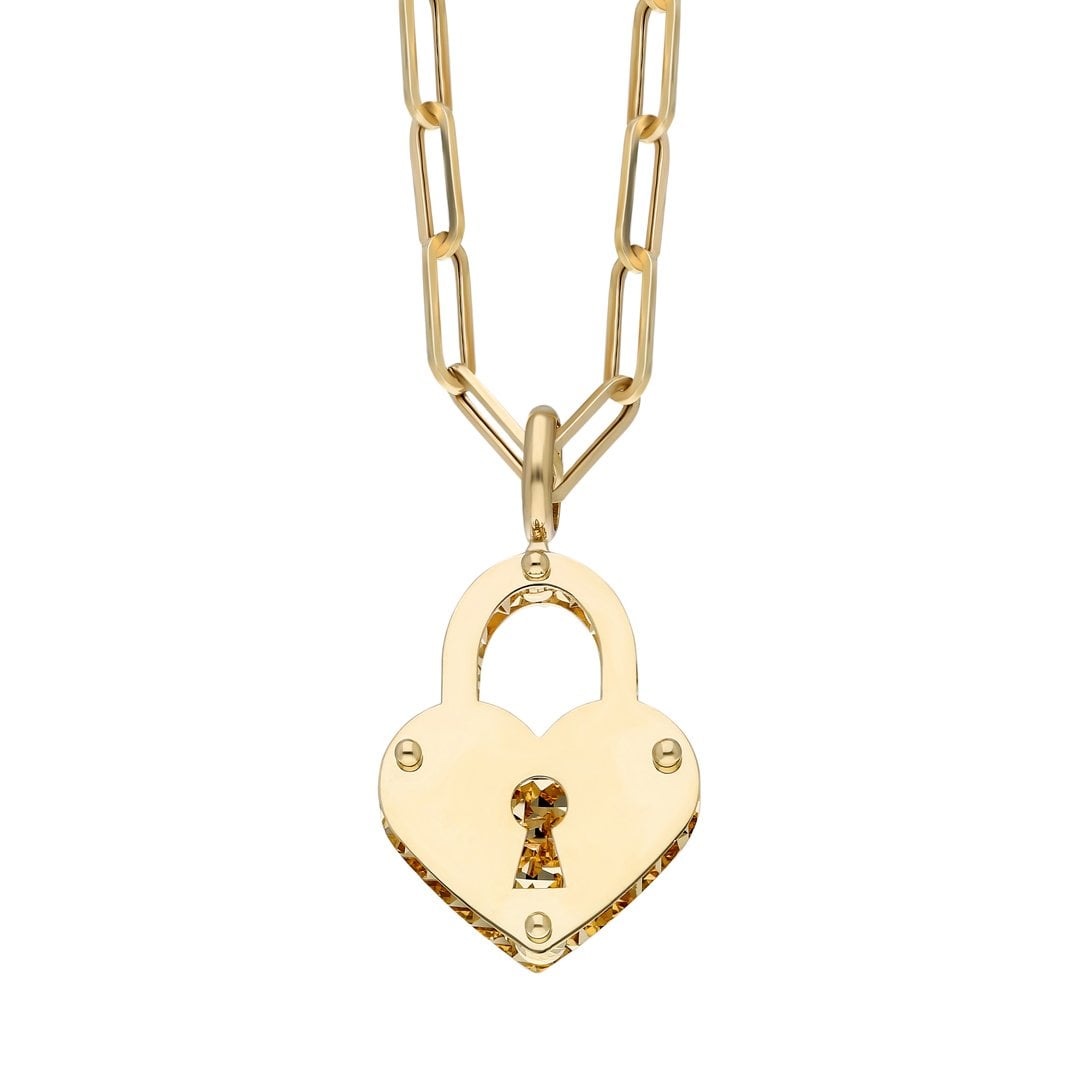 Kilitli Kalp Kolye Ucu